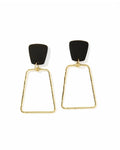 Kaelyn - True Black and Gold - Earrings
